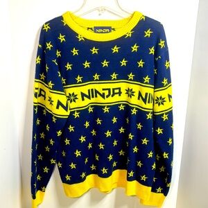 Fortnite "Ninja" Ugly Christmas Sweater Mens Medium